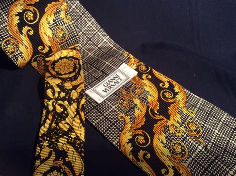 versace men silk shal|versace silk ties.